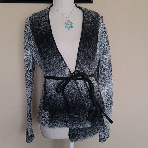Anthropologie Sweaters - Anthropologie Angel of the North Boucle Wrap Sweater EUC - M